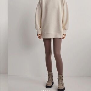 Varley Cream Crew Neck Sweater